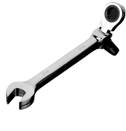 AYKANING RatschenschlüSsel Set,SchraubenschlüSsel Set 6–24 mm Ratschen-Maulschlüssel, mit flexiblem Kopf, Mehrzweck-Ratschenwerkzeug, Reparatur-Ratschen-Kombinationsset. Auto-Handwerkzeuge(20MM)