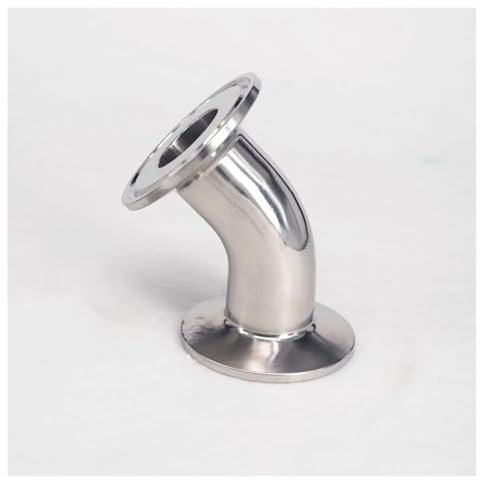 Fit Tube O.D 25mm Tri Clamp 1.5 Ferrule O.D 50.5mm 304 Stainless Steel 45 Degree Elbow Pipe Fitting IINKUEYK