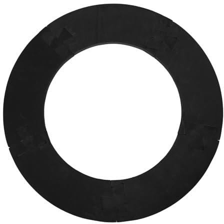 KOMBIUDA Dartscheiben Umrandungsring Eva Schwarz Dartscheibenschutz Leicht Tragbar Mit Einfacher Montage Wandschutz Für Reisen Und Spielspaß
