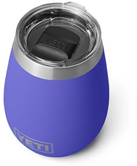 YETI Rambler 10 oz Wine Tumbler, Vacuum Insulated, Stainless Steel with MagSlider Lid, Ultramarine Violet