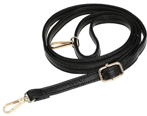 YBEATY Purse Strap Replacement Genuine Leather Strap Adjustable Crossbody Bag Strap Shoulder Extended Long Thin Black Handbags for Women Girl Handbags Purse Extender Chain Straps Crossbody