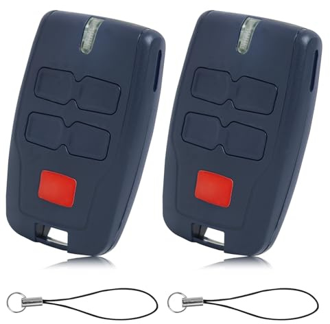 2 pièce télécommande de porte de garage pour Mitto 4 B RCB04 433.92Mhz Rolling MITTO B RCB04 R1 CLEAR ICE RCB02 VINEYARD télécommande de portail électrique 4 boutons 4 canaux