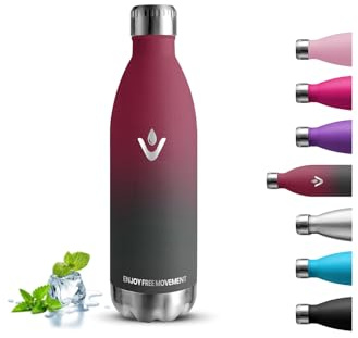 Gourde- 1l- Gourde Isotherme, Sans BPA, Bouteille Inox, 24h Froid & 12h Chaud, Anti Fuite, Reutilisable, Double Vide, Bouteille Isotherme, Facile à Transporter, pour Randonnée, Yoga