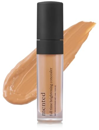 Mented Cosmetics Full-Time Eye Brightening Concealer for Women, Lightweight Full-Coverage Eye Makeup Concealer, Under Eyes Make Up Corrector, Blemishes & Contour, Hustle