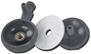 ibasenice Set da 2 Pezzi Bubble Disco minuscolo Bolla Pietra aeratore per Acquario Aria Kit Liner Piscina Pietra Aerea di per Serbatoio di Pesce a Bolle Nero