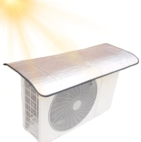 Housses pour climatiseur extérieur | Housse imperméable en feuille d'aluminium pour extérieur, imperméable avec protection UV et isolation thermique pour compresseur Split