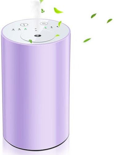 Essential Waterless Oil Diffuser - Waterless Diffusers for Essential Oil USB Charged Portable Mini Scent Air Machine Aromatherapy Atomizing Diffuser for Home Cars Office, 1/2/3H/Time Off,3 Mist Levels