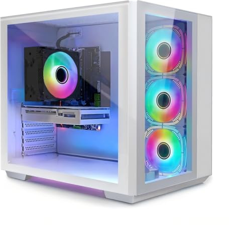 STGsivir Gaming PC, Gaming Computer Desktop Tower, Intel Core i7-6700 up to 4.0GHz, Nvidia GeForce RTX 3050 6GB GDDR6, 32GB DDR4 RAM, 1TB SSD, WIFI 6, BT 5.0, RGB Fan x3, Windows11 Pro