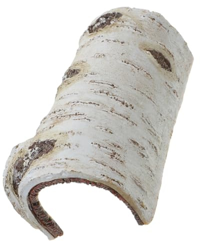 Veemoon Cachette pour Reptiles et Poissons en Résine, Décoration Aquarium Réaliste de Tronc d'arbre, Refuge Sûr pour Animaux Réservoir