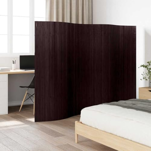 Lumanois Pannello Divisore per la Stanza bambù Marrone Scuro Larghezza 250 cm Altezza 165 cm, Mobili,Separè, 6.35kg-241669