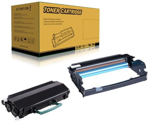 Okra Tóner E260 DR-E260 compatible con Lexmark E260A11E E260A21E Tóner Lexmark E260X22G Tambor de imagen para Lexmark E260 E260D E260DN E360 E360D E360DN E460 E460DN