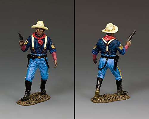 King & Country Toy Soldiers The Real West TRW129 Buffalo Soldier First Sergeant Rutledge 1:30 Scale Pewter