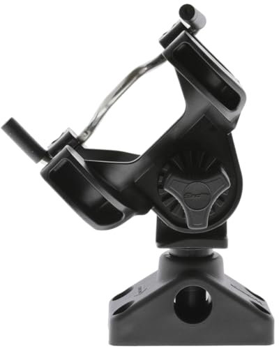 Scotty 290 R-5 Universal Rutenhalter mit 0241 Seiten-/Deckhalterung - Schwarz