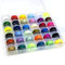 Sewing Thread,Bobbins for Sewing Machine with Storage Case Box,36 Pieces Assorted Colors Pre-Wound Bobbins Threads Set Sewing Accessories for Singer Sewing Machine, Like Brother/Kenmore/Janome
