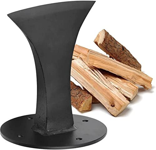 FEINKA Portable Wood Splitters, Log Wood Splitter Wedge Splitting, Modern Heavy Duty Firewood Kindling Splitter, Cast Iron Manual Log Splitter For Home Camping (Color : Black)