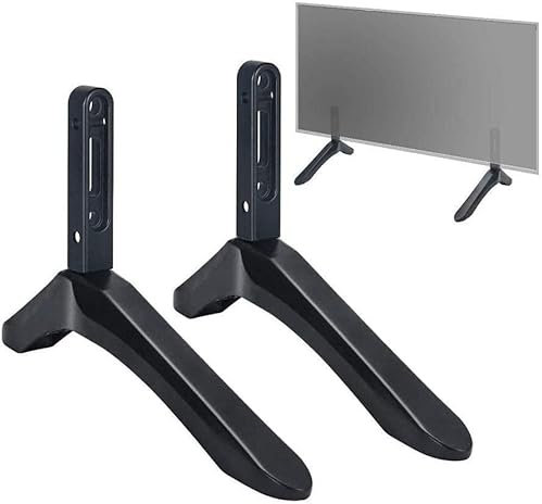 TV Pedestal Feet, Universal TV Stand Base, TV Screen Stand Legs with Screws, Desktop Stand Installation Accessories For 32-65 Inch LCD TV