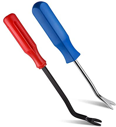 JIVIMOCO Herramienta para Quitar Clavos de Grapas de TapiceríA, 2 Piezas Herramienta para Quitar Clavos de Acero para Quitar Grapas en Muebles Caja de Madera