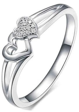 ANAZOZ Eheringe Platin 950, Moissanite Ringe Echtschmuck Hochzeit Ringe Damen mit Stein größe 47 (15.0)