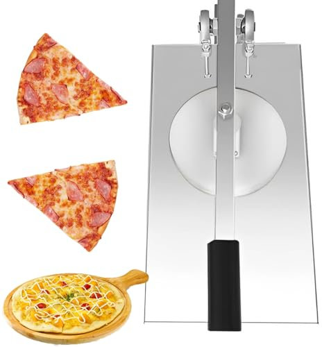 CYTBEK Pizza Pastry Press, Stainless Steel Pizza Manual Dough Press Machine, Max 24cm/9.5'' Home Adjustable Angle Tortilla Pastry Press Machine for Pizza, Tortilla, Dosa 12cm