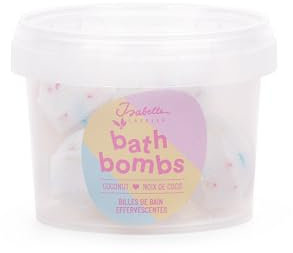 Isabelle Laurier - Set di 5 bombe da bagno effervescenti - Palline da bagno con ingredienti naturali al 98% - glitter COCO