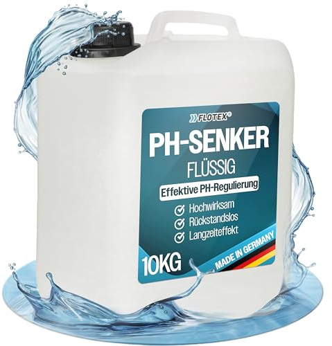 FLOTEX® - Professioneller pH Senker flüssig 10KG im Vorratskanister | Hocheffektives Flüssiges pH Minus für Pools und Whirlpool | optimale pH Regulierung | Wasser Balance