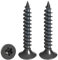 Drenky Holzschrauben Torx Schwarz 50 Stück, M5 X 20 mm Schrauben SenkkopfAus Edelstahl Rostfrei A2 Vollgewinde Spanplattenschrauben Selbstschneidende Schrauben Universalschrauben Torx TX25