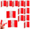 12 unidades Bisagras de acrílico transparente, pequeñas bisagras de plástico transparente, bisagras de piano, autoadhesivas, plegables bisagras DIY 35 x 30 mm