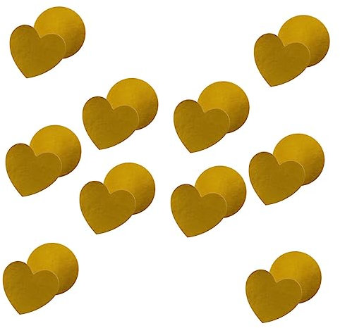 VILLCASE 20blätter Goldfolien-sealing-sticker Für -verpackungen Herz Und Rundaufkleber Für Und Dekoration Selbstklebende Etiketten Für Besondere Anlässe