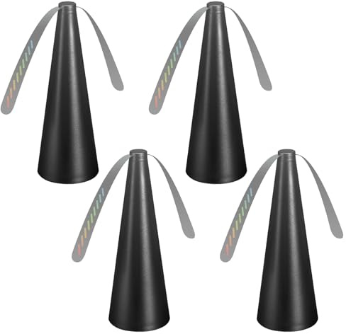Fliegenwedler,Fliegenvertreiber Halten,Sie Fliegen und Insekten von Lebensmitteln fern, Fliegenabwehr Ventilator für den Tisch, und Terrasse,Tragbarer Weicher Flügel,akkubetrieben (4 PC Schwarz)
