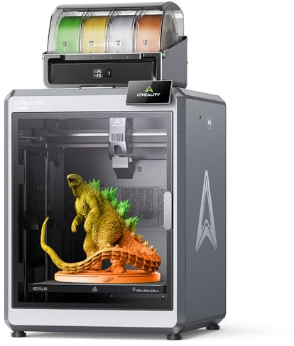 Impresora 3D Creality K2 Plus Combo, impresión Multicolor con CFS, Velocidad de impresión de 600 mm/s, extrusor de Alta Temperatura de 350 ℃, Imprimible 13,78 x 13,78 x 13,78 Pulgadas