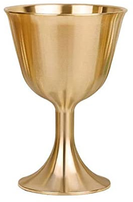 ZwaitL Copa de vino vintage de cobre, cáliz, cáliz de vino tinto para suministros de fiesta de boda, 3 tamaños