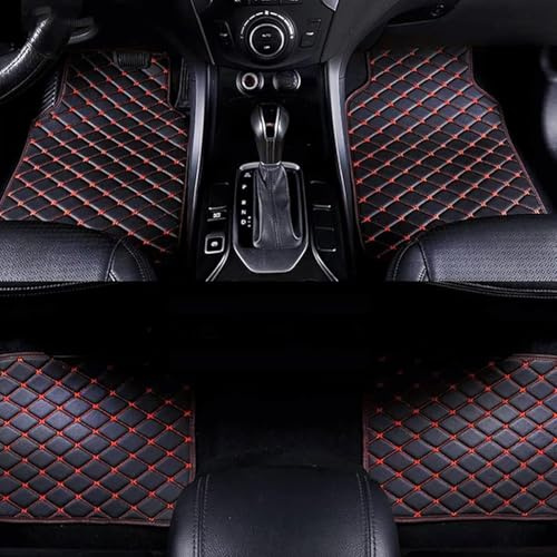 DAJINGFEI 4 Stück Auto Fußmatten für VW Beetle Cabrio (5C7,5C8) 2011-2019, PU-Leder Auto Fussmatten Autoteppich Allwetterfussmatten Gegen Wasser rutschfeste,C