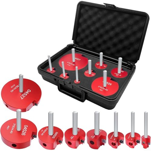 TONIXY Kit de escariador de montaje de tubería de plástico PPR de aleación dura con insertos de corte de carburo para accesorios de PVC CPVC ABS compatibles con taladros de 1/2 pulgada