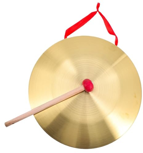 Gongs y platillos portátiles, Platillo de gong mano cobre portátil con mazo for fiesta festival