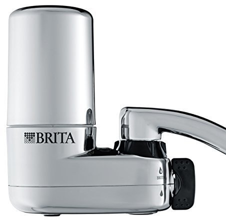 Brita - Sistema de filtro de agua para grifo con indicador de luz, cromado