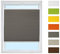 Estor plisado para atornillar (grafito, 60 cm x 80 cm), estor enrollable enrollable enrollable para tornillos/estor plegable, protección visual y protección solar para ventanas/color y tamaño a elegir