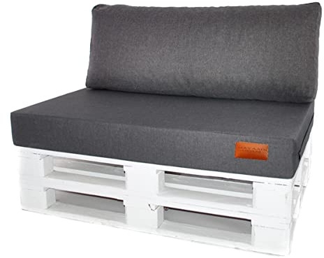 Mayaadi-Home Rückenkissen Indoor Outdoor MH-GD04 Grau 120x40x10-20cm