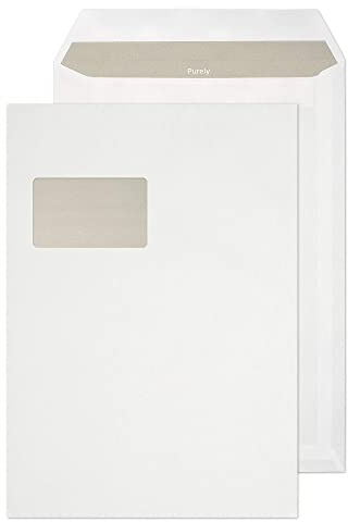 Blake Purely Everyday FL2782 Versandtasche Selbstklebend Mit Fenster Weiß C4 324 x 229 mm - 90 g/m² | 250 Stück
