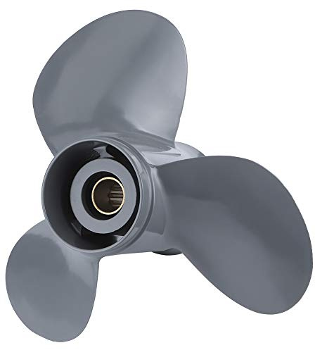 Schrauben für Bootsmotoren, Qiilu Boot Propeller, Außenborder Propeller 13 Spline Tooth 3 Blades 58130-ZV5-000ZA 11 1/4 x 13 Passend für 35-60 PS