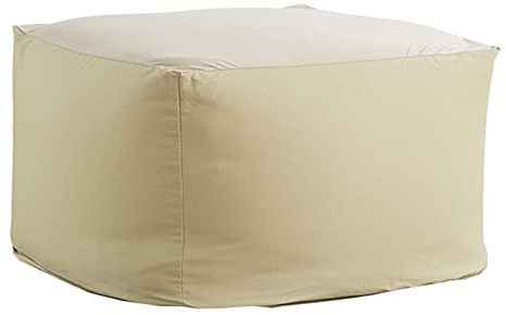 AMGJ Fodera per Pouf Pera, Copertura per Poltrona a Sacco Senza Imbottitura con Fodera d'Interno per Poltrona a Sacco, per Adulti e Bambini,Beige,65x65x43cm
