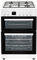 electriQ 60cm Dual Fuel Cooker - White