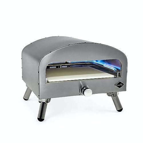 Casa Mia Bravo - 16 Inch Outdoor Gas Pizza Oven - Quick Heating, Versatile Cooking, Stainless Steel Construction - 3 Year Guarantee