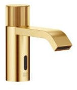 Dornbracht IMO Waschtischarmatur, elektr. Öffnungs-/ Schließfunktion, ohne Ablaufgarnitur, Ausladung 130mm, 44511670-28, Farbe: Messing gebürstet