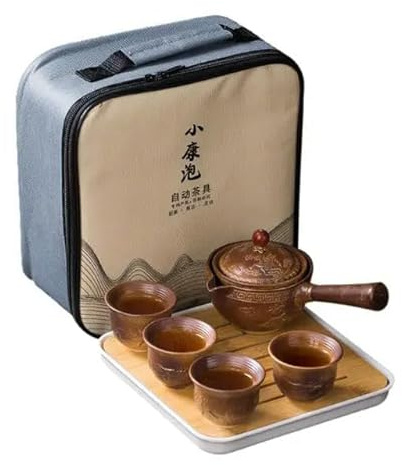 RAEF Service à thé Chinois, infuseurs à thé pour thé en Vrac, Service à thé Gong FU, théière Portable avec Machine à thé et infuseur à Rotation de 360