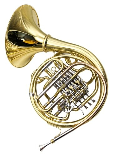 B-Dur/F-Klappe, 4 Klappen, Zweireihiges Waldhorn, Geteilte Tonhöhe, Modifiziertes Waldhorn-Blechinstrument Mit Koffer Waldhorn-Set