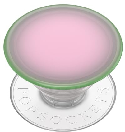PopSockets: PopGrip Plant - Hopfällbar Stativ och Grepp Tillverkat med Växtbaserade Material med en Utbytbar Topp för Smartphones och Surfplattor - Watermelon Aura