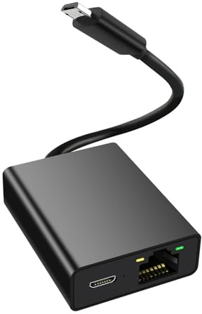 Ethernet-Adapter für Fire TV Stick, Micro-USB auf RJ45 Ethernet-Netzwerkadapter, kompatibel mit Fire TV Stick 4K, Chromecast Google Home Mini und Anderen Streaming-TV-Sticks
