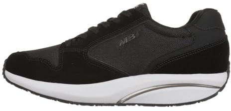 MBT-1997 Classic II Zapatillas Casual para Hombre Estilo Moderno. Deportivas Anatómicas y Cómodas. Calzado Fisiológico Confort y Estabilidad con Suela Curva. Sneakers con Cordón. Color Negro