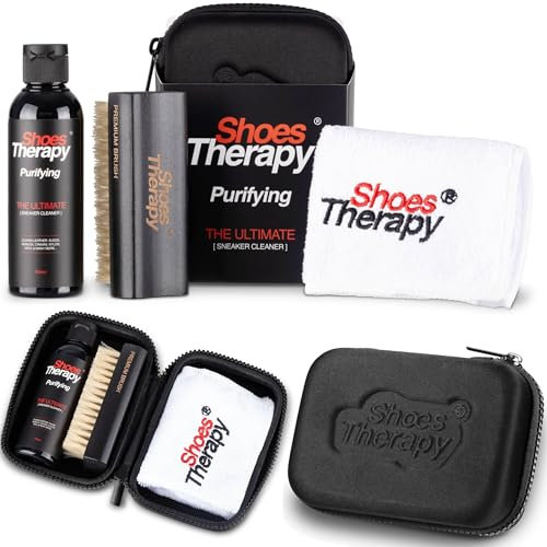 Vivo Technologies Professional Sneaker Cleaning Kit Shoe Sneaker Trainer Cleaner with Brush, Solution (100ml), Microfibre Cloth, Premium Shoe Cleaner for White Shoes, Sneakers, Trainers, Suede