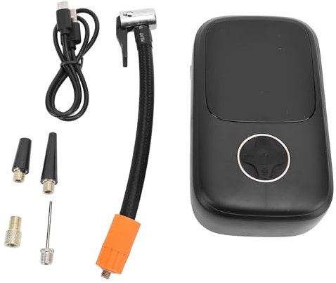 Qcwwy Akku-Reifenfüller, Automatische Abschaltung, Schnelles Aufpumpen, Effiziente Tragbare 2000-mAh-Autoreifenpumpe mit Leichtem Akku-Luftkompressor für Motorräder, Fahrräder, Autos,